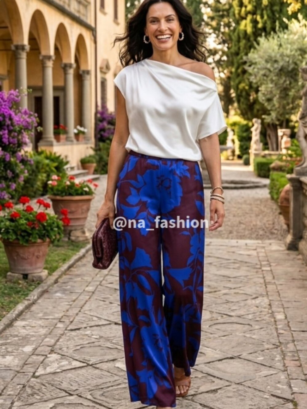 NWT-2-Ann Taylor Studio Collection Floral Silk Palazzo Pant